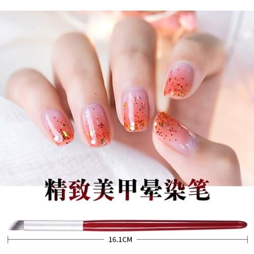 Nail annatto poke poke a nail gradient shading shading pen pen pen transition pen nail glue phototherapy glue