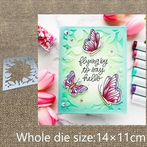 New Design Craft Metal stencil mold Cutting Dies Spring Frame decoration scrapbook die cuts Album Paper Card Craft Embossing