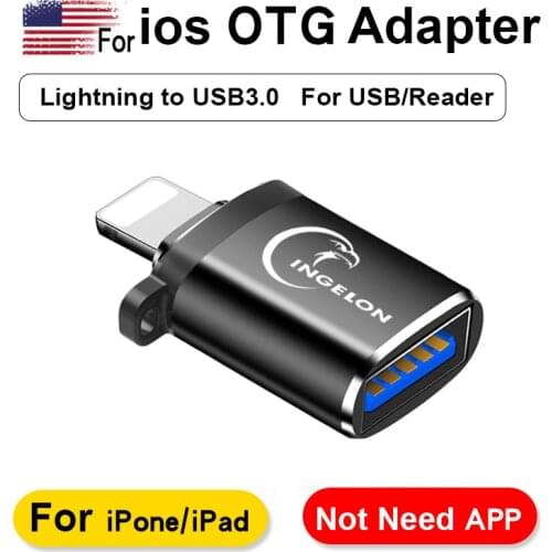 OTG Converter for Lightning to USB 3.0 Adapter For iPhone 7 8 6 6s Plus 11 Pro Max X XS XR kit Converter for iOS 13 Versions