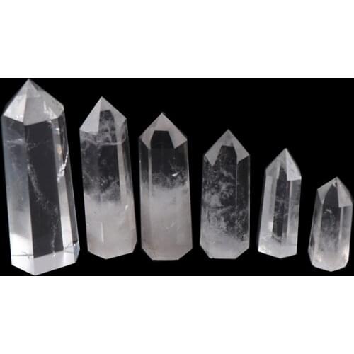 Clear Quartz Crystal Point Natural Wand Specimen Reiki Healing Stone