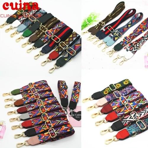 Adjustable Bag Strap Bag Part Accessories For Handbags Leather Belt Wide Rainbow Shoulder Strap Replacement Purse Strap For Bag