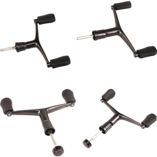 Fishing Reel Handle Double Rocker Metal Rocker Arm Spinning Wheel Handlebars Modified Accessories Fishing Lure Tool