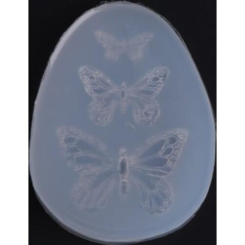 Silicone Mold Butterfly DIY Crafts Jewelry Decoration Pendant Phone Accessories R2LE