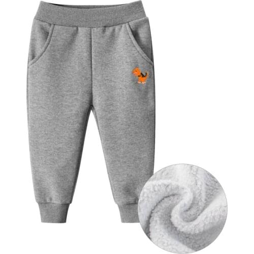 New Warm Velvet Pants Solid Boys Girls Casual Sport Pants Jogging Infant Kids Children Trousers For 2-10 Yeas