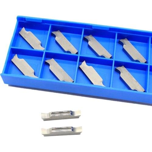 10pcs MGGN300 M H01 Carbide Insert Grooving Cutting Hard Alloy Blade for Aluminum CNC lather Tool turning tool