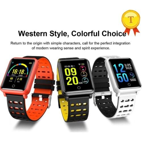 Smart bracelet western style colorful choice big screen heart rate monitoring call reminder bluetooth step counting of movement