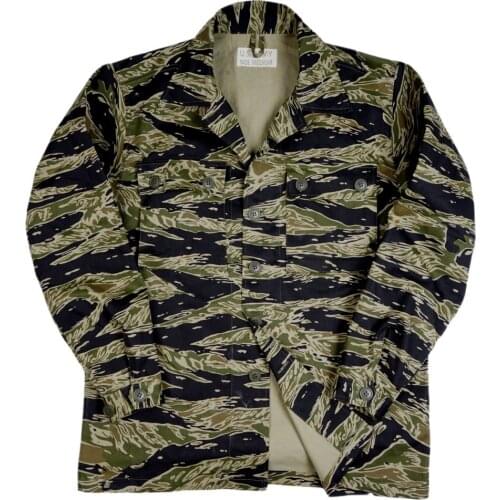WWII WW2 US Army Tiger Spot Camouflage TCU Cotton Uniforms Jacket Coat