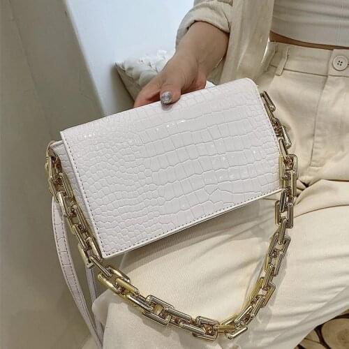 Green Small Chain PU Leather Underarm Bag for Women 2021 Simple Totes Shoulder Bag Lady Luxury Brand Handbags and Purses