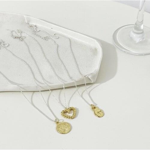 Silvology 925 Sterling Silver Figure Openwork Heart Pendant Necklace for Women Bead Chain Simple Necklace 2021 Trendy Jewelry