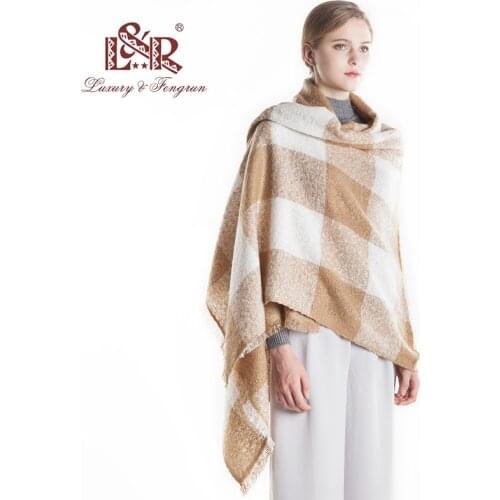 2018 Winter Chasmere Winter Shawls Warm Scarves For Women Winter Scarf Luxury Brand Pashmina Foulard Femme Wraps Bandana Women