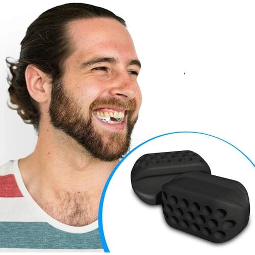 1PCS Jaw Exerciser Fitness Ball Food Grade Safety Silicone Neck Muscle Fitness Ball Weight Loss Fitness Perfect Jaw Curve Tool