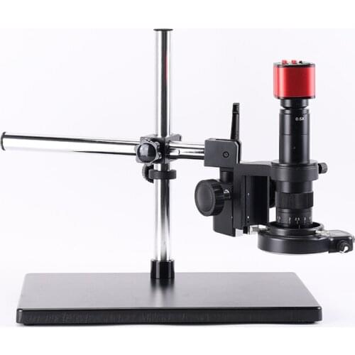16MP HDMI Digital USB Microscope Camera 180X C-Mount Zoom Lens 144LED Light Table Stand Soldering Microscope for PCB Repair