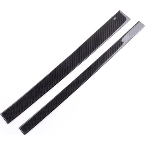 2Pcs Car Carbon Fiber Interior Copilot Storage Box Cover Trim Fit for Lexus IS250 IS350 2014 2015 2016 2017 2018