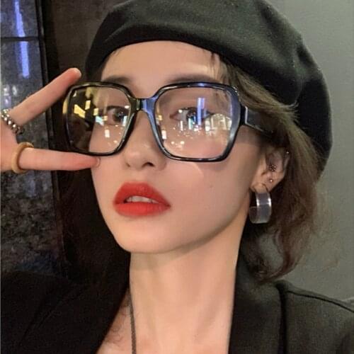 2020 Fashion Oversized Eyeglasses Brand Luxury Glasses Frame Women Blue Light Glass Eyewear Clear Eye Glasses Frames For Ladies