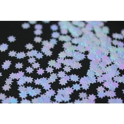 6mm Sun Shapes Sequins Blue Gorgeous Colors Shining Slices 3D Nail Art Glitters Paillettes UV Gel Polish Decoration DIY