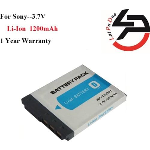 1200mah 100% brand new Replacement Camera Battery For Sony NP-BD1 NP-FD1 DSC T300 TX1 T900 T700 T500 T200 T77 T2 G3 S930