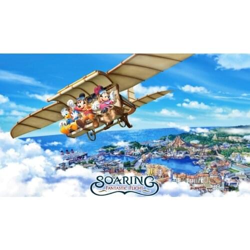 Disney 5D DIY Full Drill Square Round Diamond Painting Mickey Minnie Donald Ducks Flight Tour Diamond Embroidery Home Decor