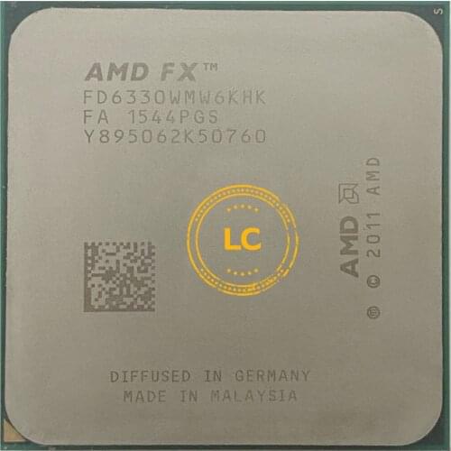 AMD FX-Series FX-6330 FX 6330 3.6 GHz Six-Core CPU Processor 95W FD6330WMW6KHK Socket AM3