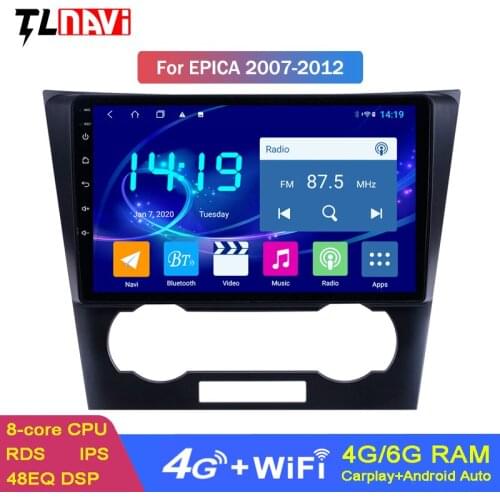 6G+128G Octa Core Android 10 Car Multimedia Player For Chevrolet Epica 2006 2007 - 2012 Radio GPS Stereo DSP Carplay