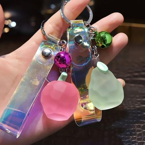 Acrylic fruit Keychain Car cut key chain car pendant student bag key chain small gift K2326