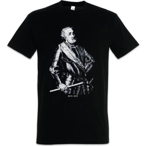 El Cid. Rodrigo Diaz Vivar Spain Kingdom of Castile Spanish Patriotism T-Shirt. Summer Cotton O-Neck Short Sleeve Mens T Shirt