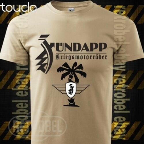 T-Shirt ZUNDAPP WW2 German military motorcycle - Sand