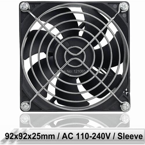 10PCS Gdstime Sleeve Bearing EC 92mm 92x92x25MM 90mm AC 110V 115V 220V 240V Brushless Axial Cooling Cooler Fan