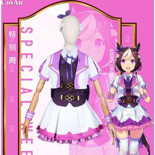 Hot Game Umamusume: Pretty Derby Special Week Cosplay Costume Cute Combat Uniform Female Activity Party Role Play Clothing XS-XL