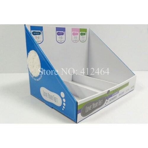 Custom design cardboard perforated display box ( DX-071)
