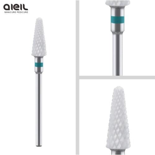 Ceramic Nail Drill Bit Rotary Burr Nail Milling Cutter Manicure Pedicure Drill Machine Accessory Nail Art Tools