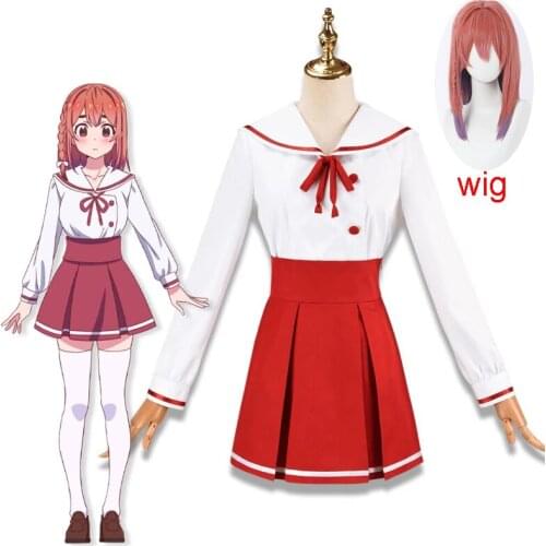 Anime Rent A Girlfriend Kanojo Okarishimasu Sakurasawa Sumi Cosplay Costume Women School Uniform Dress Halloween Carnival Outfit