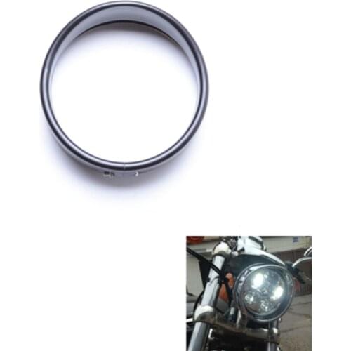 Visor Style Headlamp Trim Ring For Harley Street Bob/Dyna Super Glide/ Street 750 5.75"