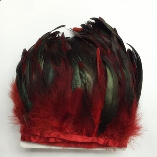 !Hot Sale 200Pcs/Lot 6-8" Multi-Color Dyed Badger Saddle Rooster Feather Cock Schlappen DIY Accessories For Hats Dress Decor