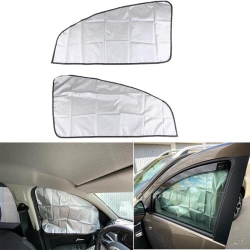 1 Pair Magnetic Sunshade Shield Curtains Double Sides For Car Oblique Window