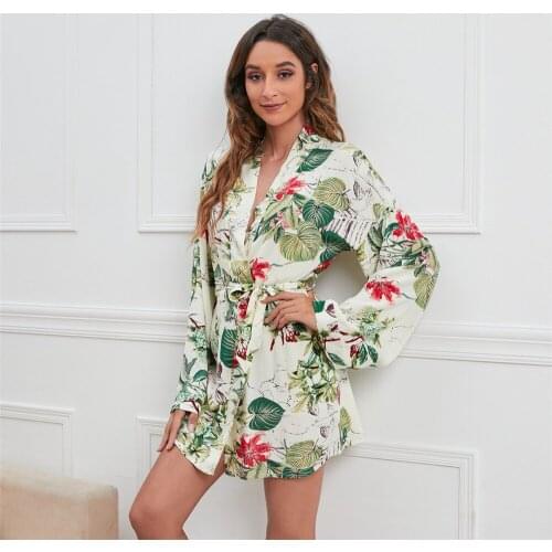 Fashion Cardigan Shirt Nightdress for Female Long Sleeve Nightgowns Plus Size 5XL Sleepwear Printing Casual Home Sleepwear Robe