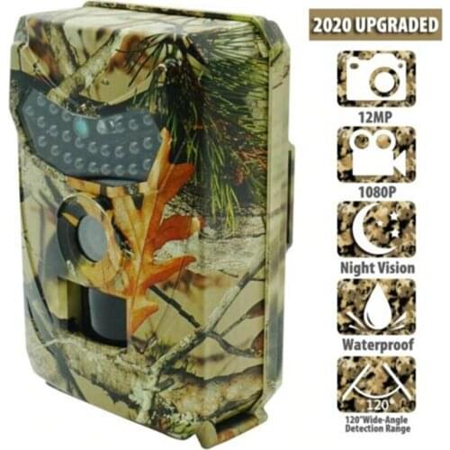 Outdoor Hunting Camera 12MP Wild Animal Detector Trail Camera HD Waterproof Monitoring Infrared Heat Sensing Night Vision