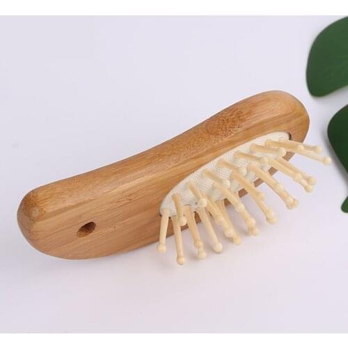 Small Wood Hair Comb Prevent Hair Loss Comb Massage Airbag Cushion Hairbrush Stimulate The Circulation Of Blood Healthcare