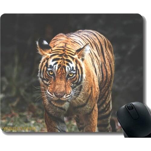Non-Slip Rubber Gaming Mouse Pad,Tiger Predator Big Cat 179562 Comfortable Mouse Mat For Gaming And Office