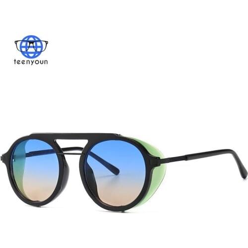 TEENYOUN 2021 Brand Design Punk Style Side Sunglasses For Women Men Cool Eyeglasses SteamPunk Sun Glasses Eyewear Oculos UV400