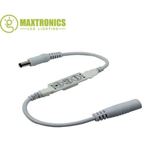 DC 5V-24V 3 Keys Mini Controller Dimmer for 3528 5050 SMD Single Color LED Strip Light Free shipping