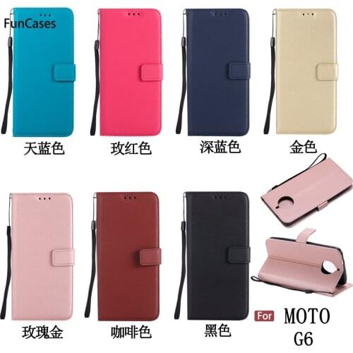 Luxury Wallet Phone Case sFor Estuche Moto G6 Soft Silicone Phone Case Bag Plain Phone Case For Motorola G6 Ajax Funda Kryty