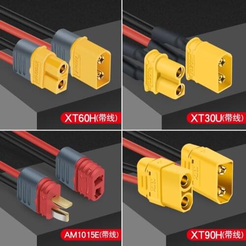 Xt60pw 30U 90 T Male Female Test Connector Gold Plated Banana Plug Aircraft Model Electric Adjustable Tape