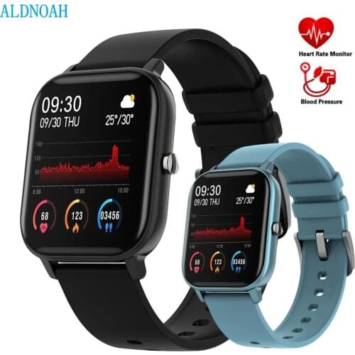 ALDNOAH P8 1.4 inch Smart Watch Men Full Touch Fitness Tracker Blood Pressure Smart Clock Women GTS Smartwatch for Xiaomi iphon