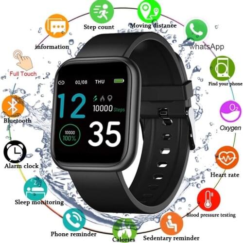 2021 Sport Smart Watch Men Women Sleep Blood Pressure Heart Rate Monitor SmartWatch Support Custom Wall paper Full Touch Watches
