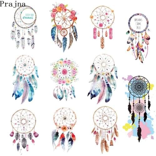 Prajna Fashion Dreamcatcher Patch Iron On Transfer Patch For Clothing Thermal Transfer Applique Decorations Wind Chimes Hot Sale