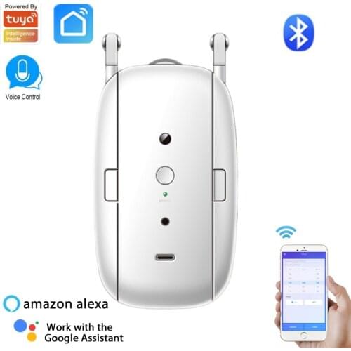 Tuya Smart Bluetooth Automatic Curtain Switch With Lighting And Temperature Sensing Is Compatible With Alexa Google Home