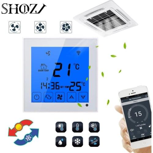 APP WiFi Thermostat Fan Central Air conditioner Cooling Heating Remote Control by Smartphone programmable FAN 2P 4P SMART house