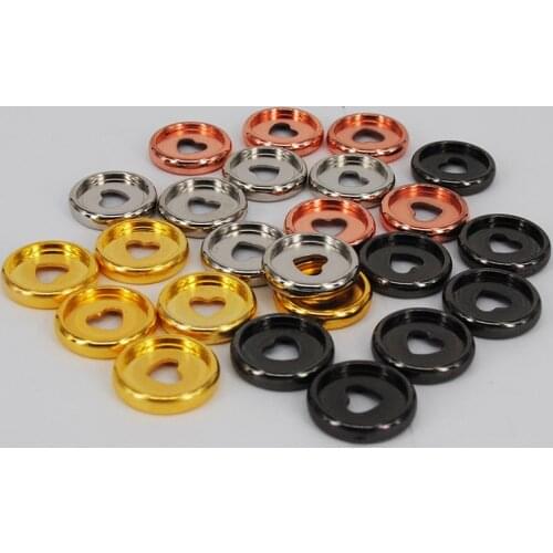 100pcs 24mm Mushroom Discs Binder Heart Shaped Binding Discs Notebook Discs Binder Ring DIY Planner Accessories School Supplies