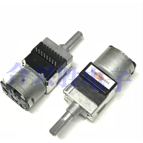 RK168 4-channel B100K amplifier volume motor potentiometer 100KB * 4 B100K * 4 B100 × 4 RK16814MGA0P handle length 25mm