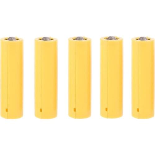 68UB 5Pcs AA AAA Size Dummy Fake Battery Setup Shell Placeholder Cylinder Conductor